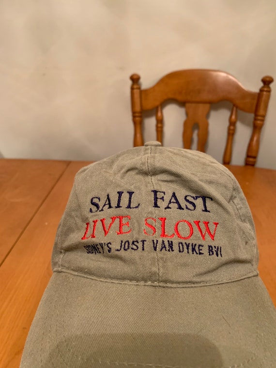 Vintage sail fast Strap back hat 1990s 80s R1 - image 2