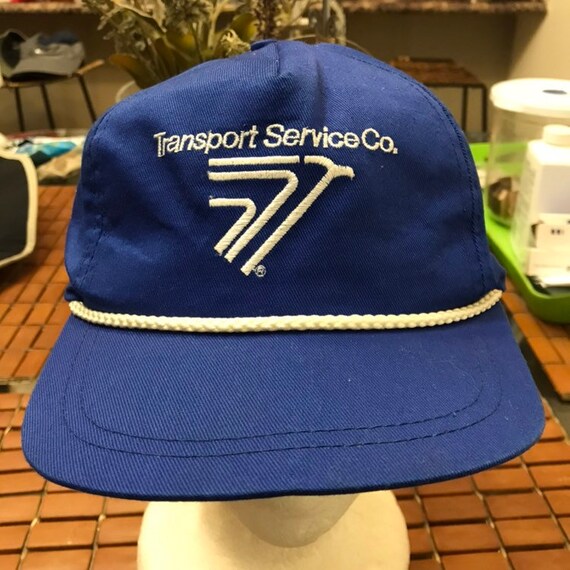 Vintage transport service co Trucker SnapBack Hat… - image 1