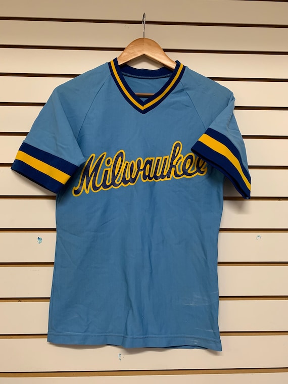 Vintage Milwaukee brewers baseball jersey youth la
