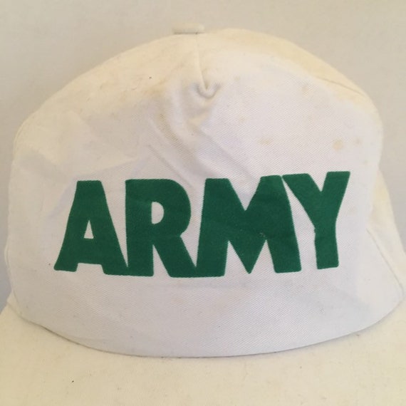 Vintage Army Trucker Snapback hat 1990s 80s Z1 - image 3