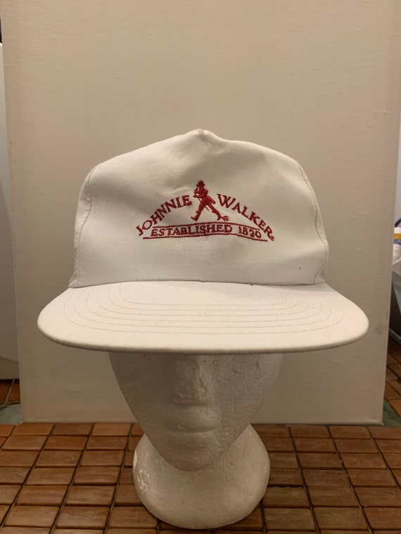 Vintage Johnny Walker Liquor Trucker Snapback Hat Adjustable 1990s 1980s Q2 Etsy