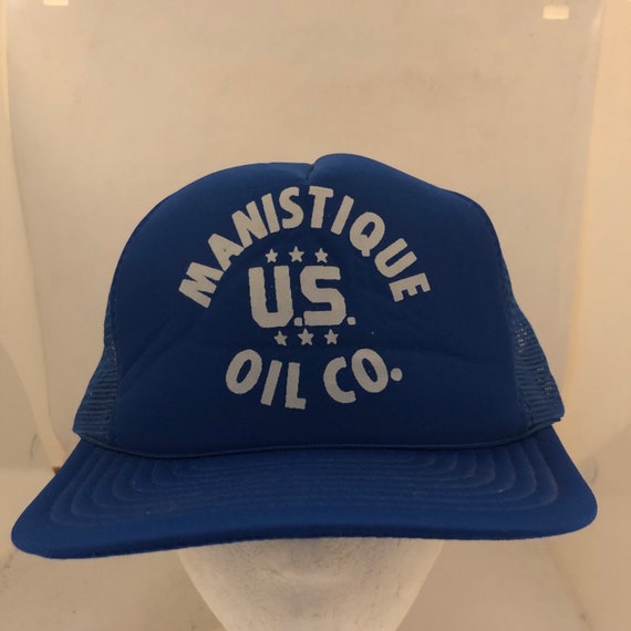 Vintage Manistique US Oil Co Trucker SnapBack hat… - image 2