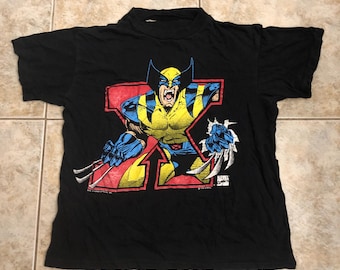 Vintage X-Men Wolverine 1991 T shirt size youth xl 1990s 80s