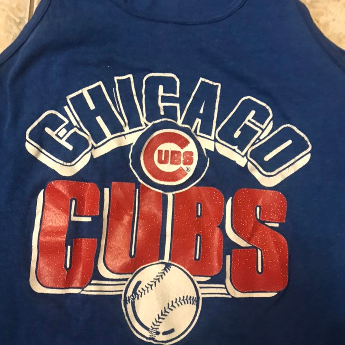 Vintage Chicago Cubs T Shirt size large logo 7 1980s | Etsy
