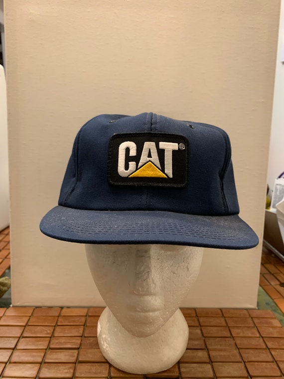 Vintage CAT Trucker Snapback hat adjustable 1990s… - image 1
