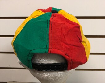 激レア！　らんま1/2 キャップ　vintage Vintage Blank African Color Block Snapback Hat Adjustable