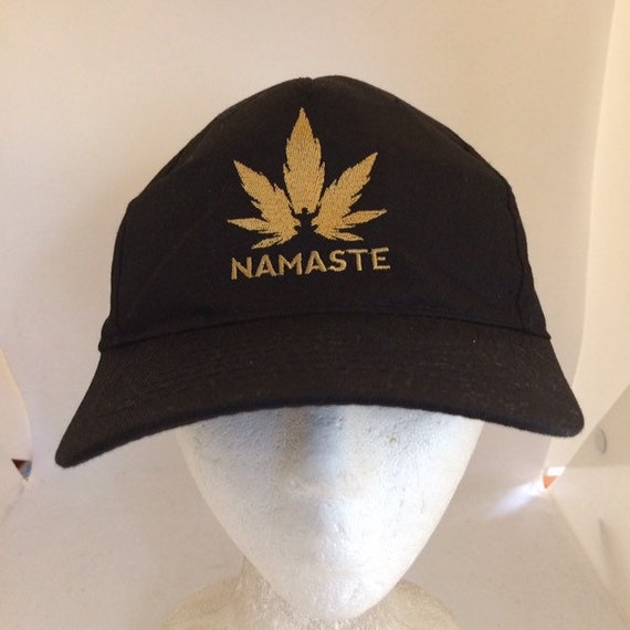 Vintage namaste SnapBack Hat 1990s 1980s adjustab… - image 1