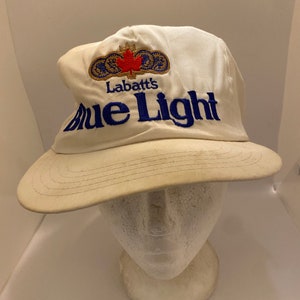 Vintage Blue light Trucker SnapBack hat 1990s 80s J22 image 1