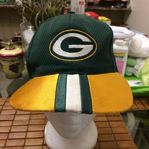 Vintage Green Bay Packers Snapback Hat 1990s - image 1