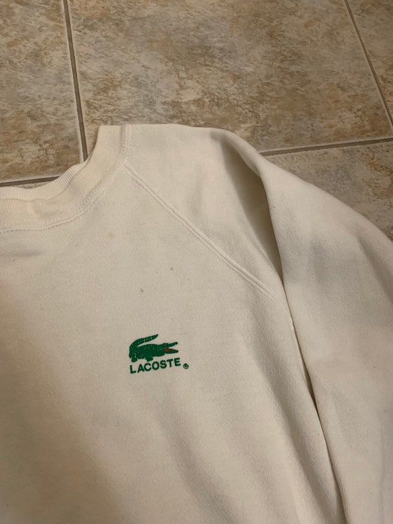 Vintage Lacoste crewneck Sweatshirt size medium 1… - image 2