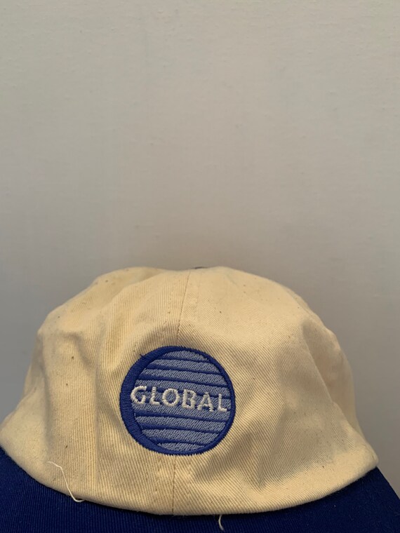 Vintage global Strapback hat adjustable 1990s 198… - image 3