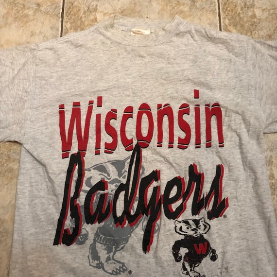 Vintage Wisconsin Badgers T shirt size medium 199… - image 3