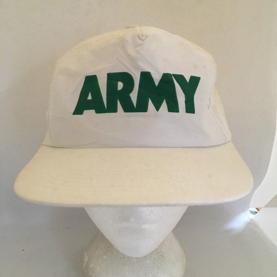 Vintage Army Trucker Snapback hat 1990s 80s Z1 - image 1