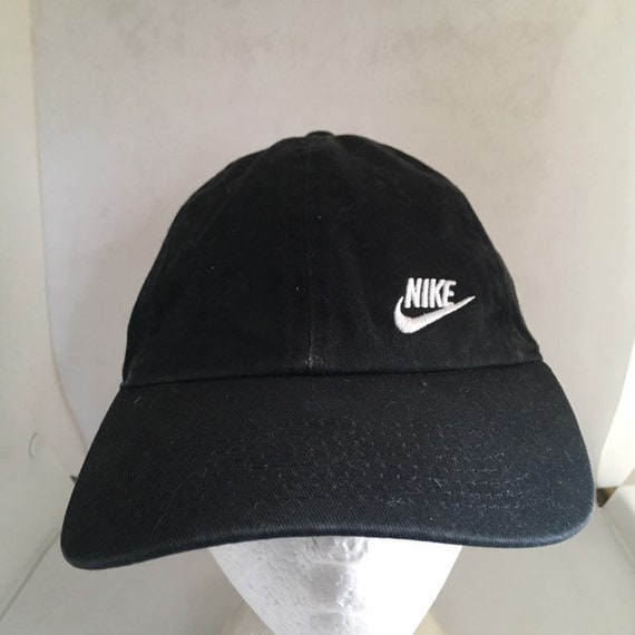 Vintage Nike Strapback Hat Adjustable 1990s 80s D2 - image 2