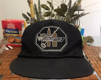 Vintage valley welding supply co Trucker Snapback Hat 1990s