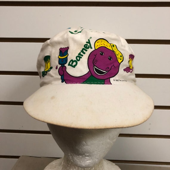 Vintage Barney Painter cap hat youth kids Adjusta… - image 1