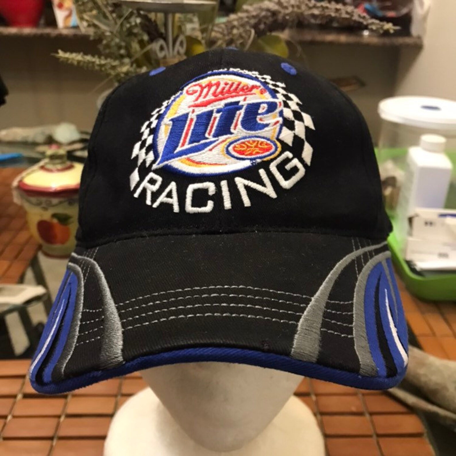 Vintage Miller Lite Racing Strapback Hat Adjustable 1990s T1 Etsy