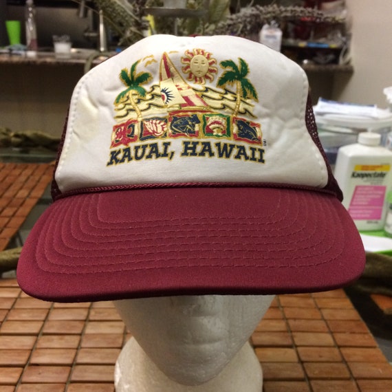 Vintage kaual hawaii Trucker Snapback Hat 1990s - Gem