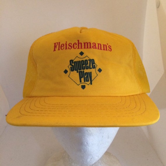 Vintage Fleischmann’s squeeze play Trucker SnapBa… - image 1