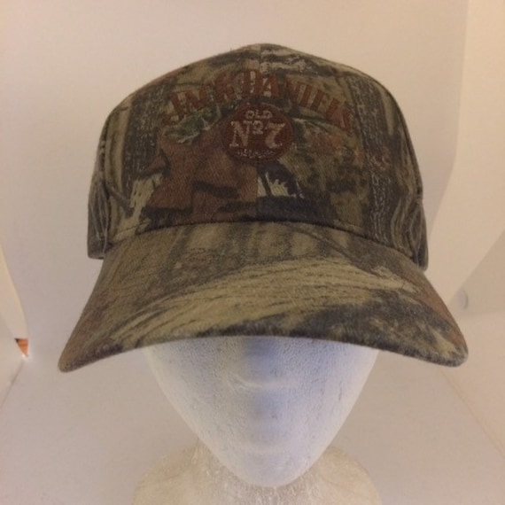 Vintage Jack Daniels camouflage Trucker Snapback … - image 1