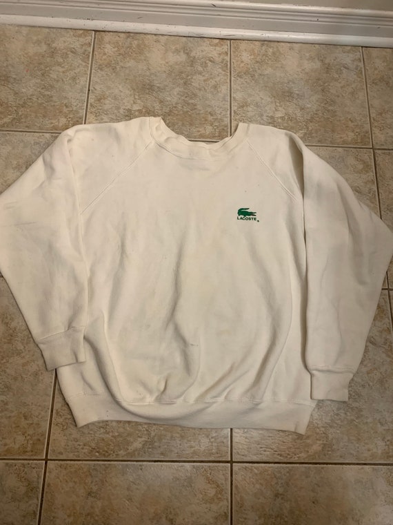 Vintage Lacoste crewneck Sweatshirt size medium 1… - image 1