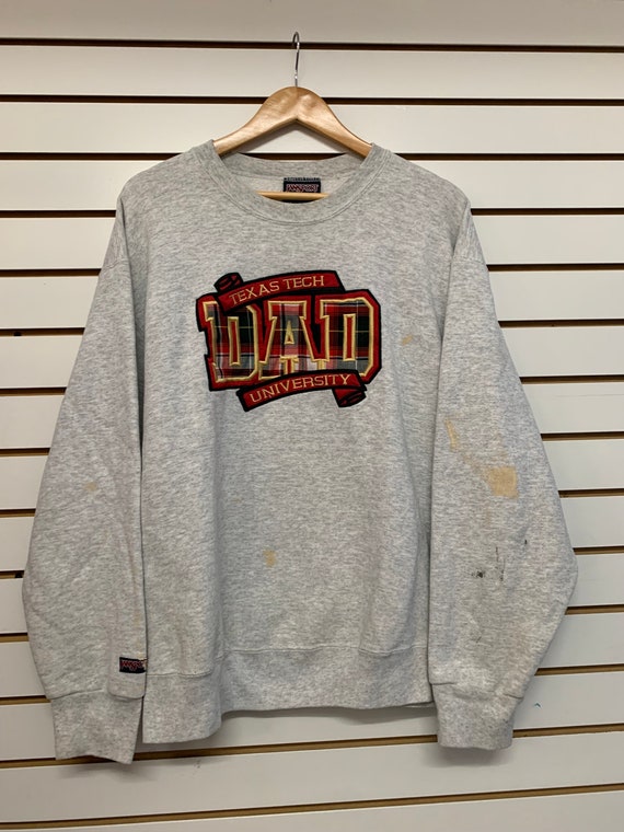 Vintage Texas tech university dad crewneck Sweatsh