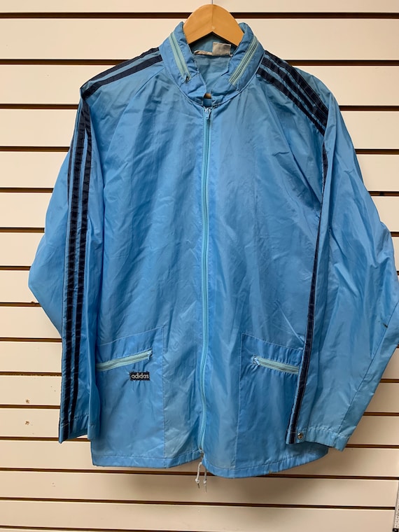 Vintage adidas windbreaker jacket size 44 1970s 80