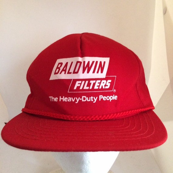 Vintage Baldwin filters Trucker SnapBack Hat 1990… - image 2