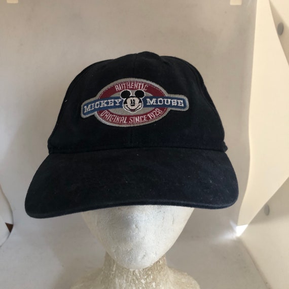 Vintage Mickey Mouse Strapback Hat 1990s 80s 01 - image 1