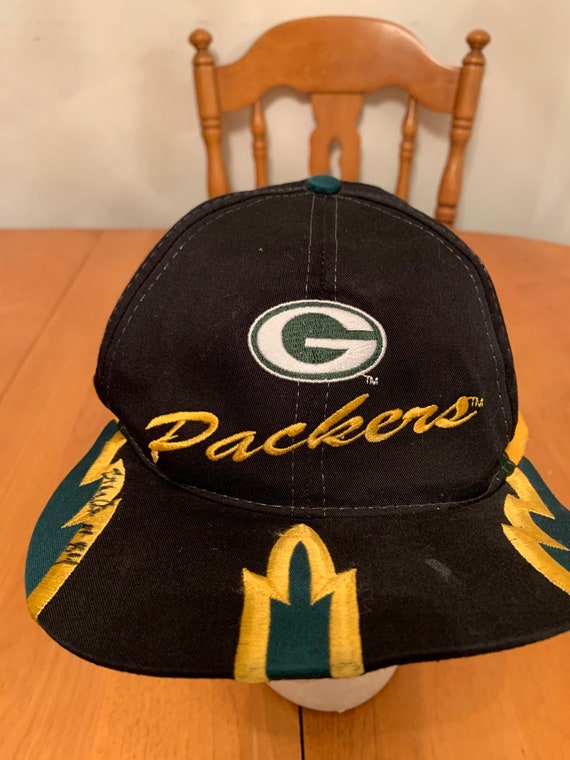 Vintage Green Bay packers Trucker Snapback hat 19… - image 2