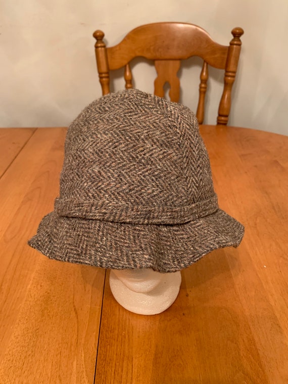 Vintage Harris tweed hat 1990s 80s Size 7 1/8