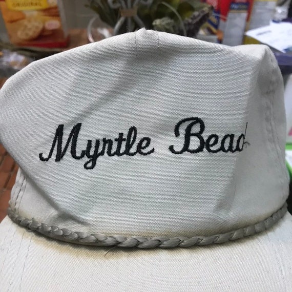 Vintage myrtle beach Trucker Snapback Hat 1990s - image 3