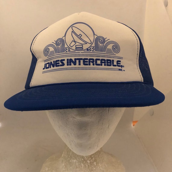 Vintage Jones Intercable Trucker Snapback hat adj… - image 1
