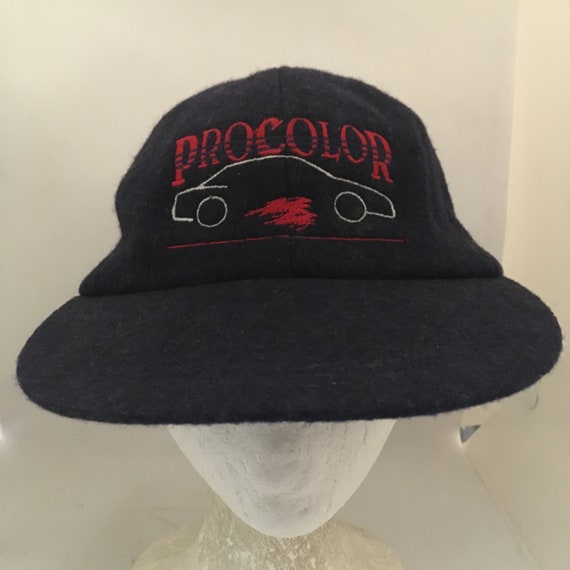 Vintage Procolor collision Strapback hat wool adju