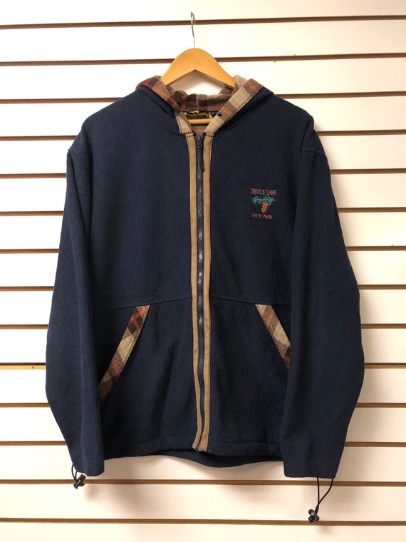 Vintage Devils Lake State Park hoodie size Medium 