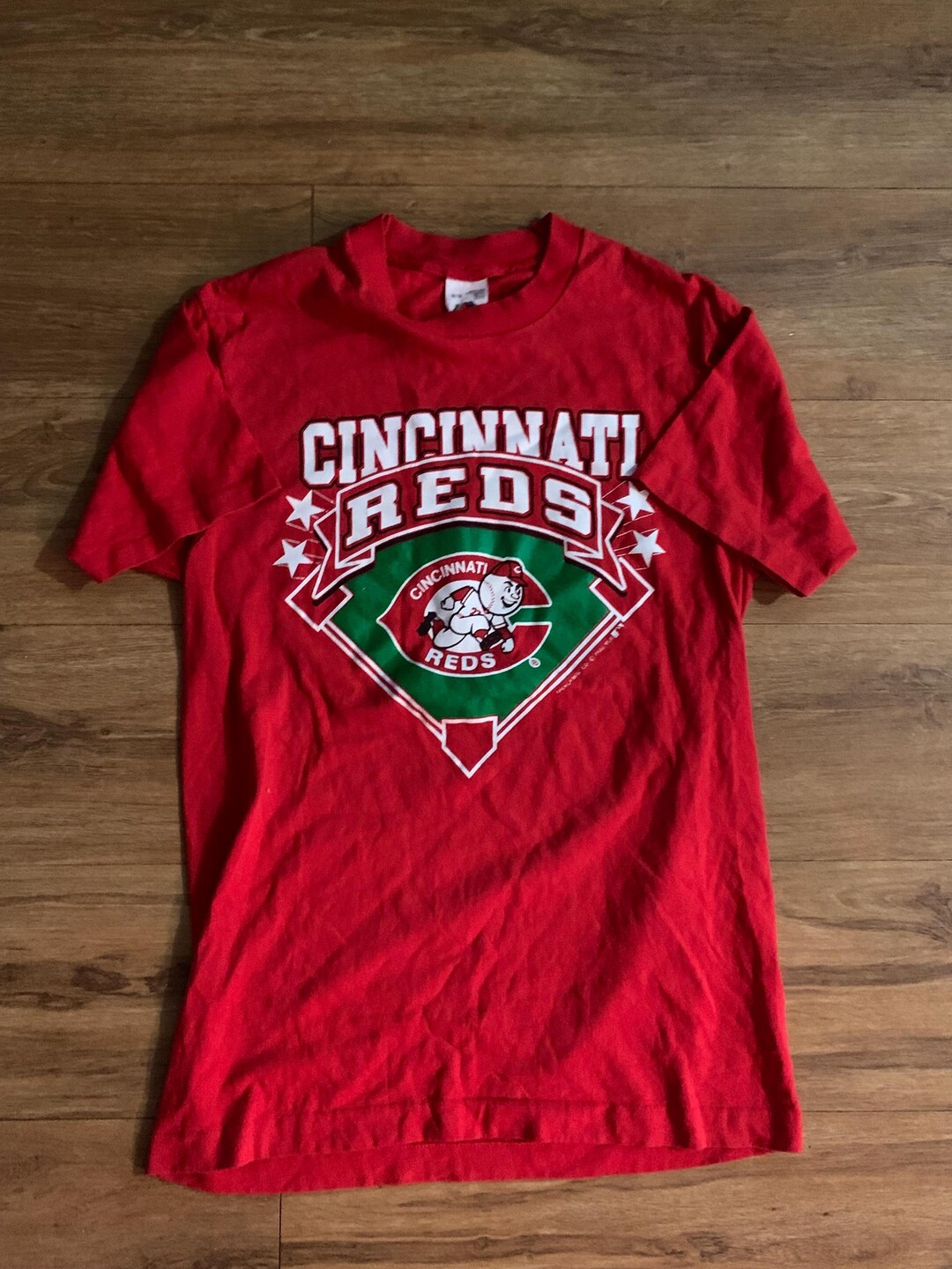 Vintage Cincinnati Reds T Shirt Size Medium 1990s 80s - Etsy