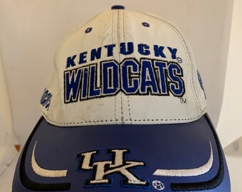 90s vintage 古着 キャップ WILDCATS UK NCAA Vintage Kentucky Wildcats Hat Global Caps All Over Logo