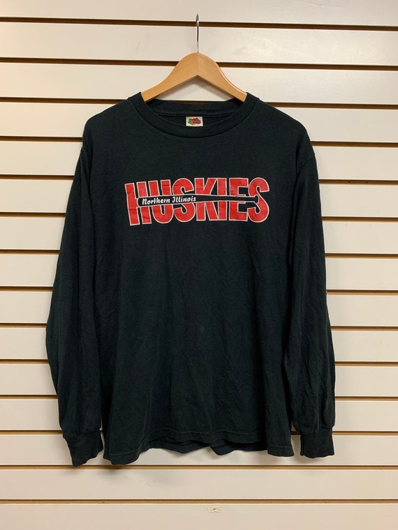 Vintage northern Illinois huskies long sleeve T S… - image 1