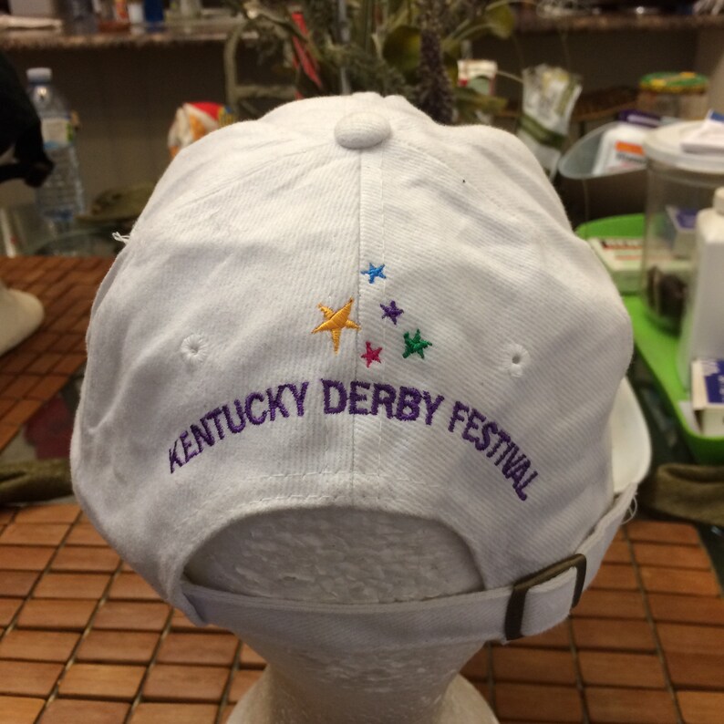 Vintage Kentucky derby festival Strapback hat 1980s 90s