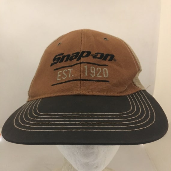 Vintage Snap on Trucker Strapback hat adjustable … - image 2
