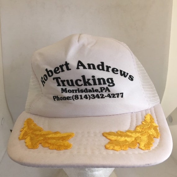 Vintage Robert Andrews Trucker SnapBack Hat cap 1980s… Gem