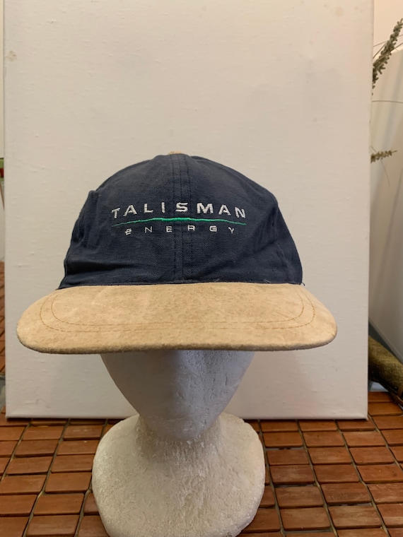 Vintage talisman energy strap back Hat 1990s 80s … - image 1