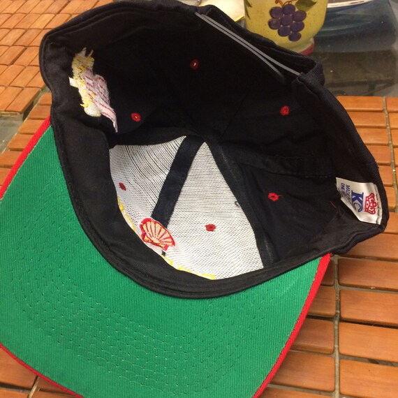 Shell Oil Hat Vintage Shell Motor oil dale Earnhardt snapback hat a… - Gem