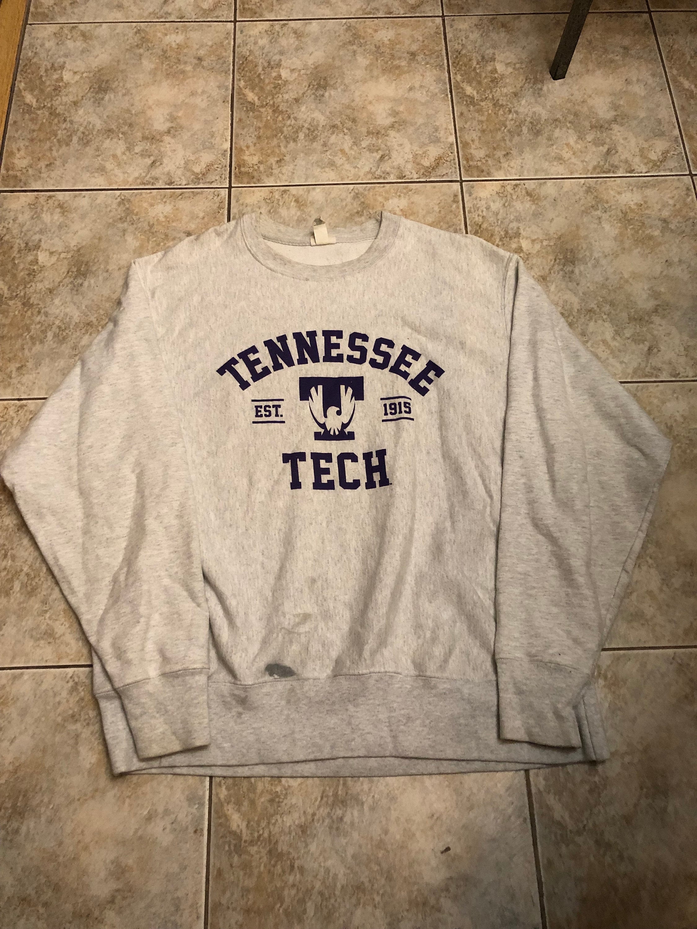 Vintage Tennessee Tech Sweatshirt Size Large Champion 1990s 80s