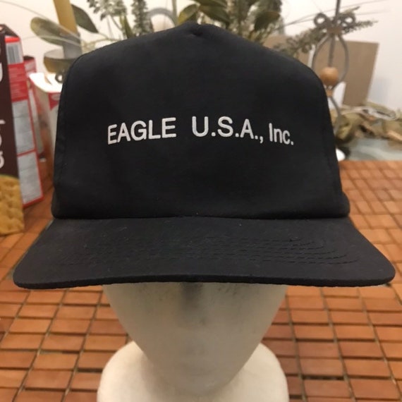 Vintage Eagle USA Inc Trucker SnapBack hat 1980s … - image 1