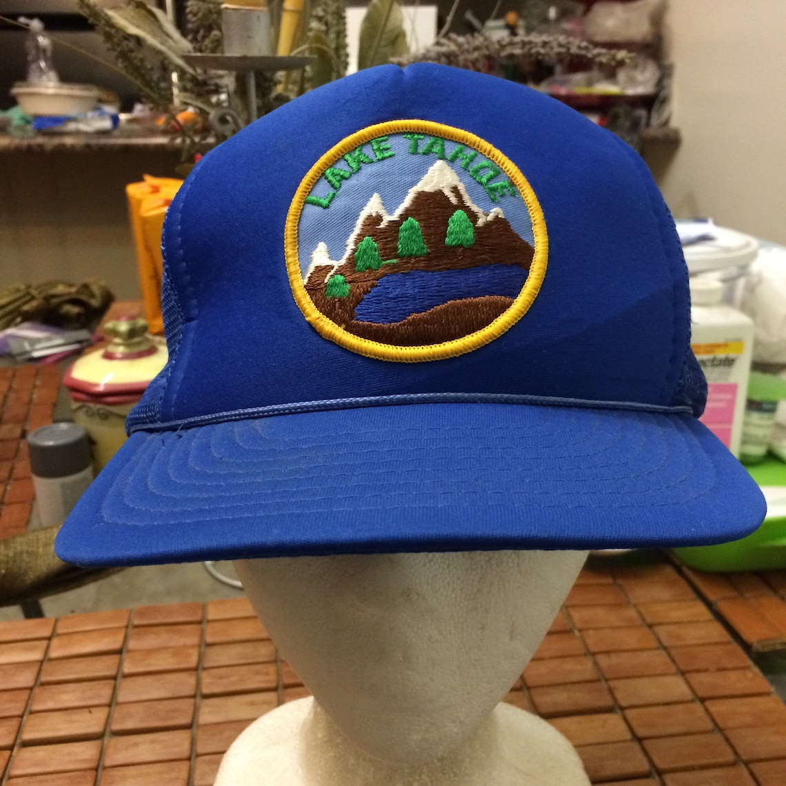Vintage Lake Tahoe Trucker Snapback Hat 1990s Etsy