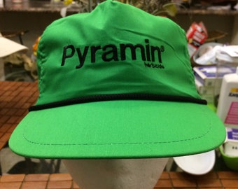 Vintage Pyramin herbicide Trucker Strapback hat 1980s 90s