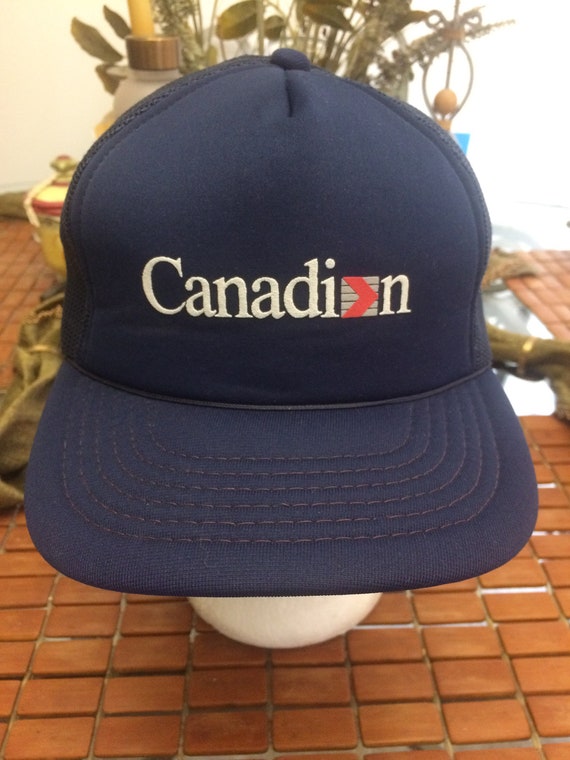 Vintage Canadian Trucker Snapback hat adjustable 1