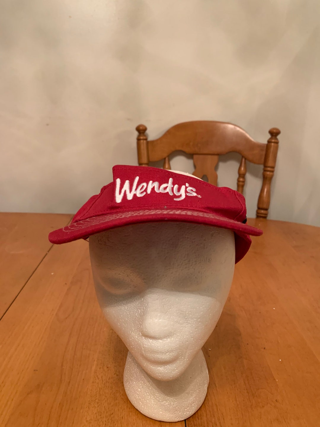 Vintage Wendys Visor Hat 1990s 80s R1 Etsy