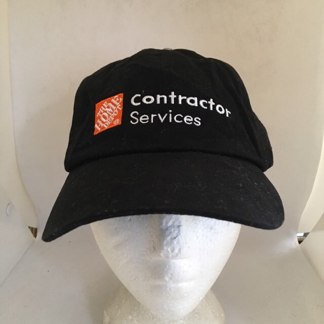 Vintage Home Depot Contractor Services Strapback Hat 1990s Etsy UK